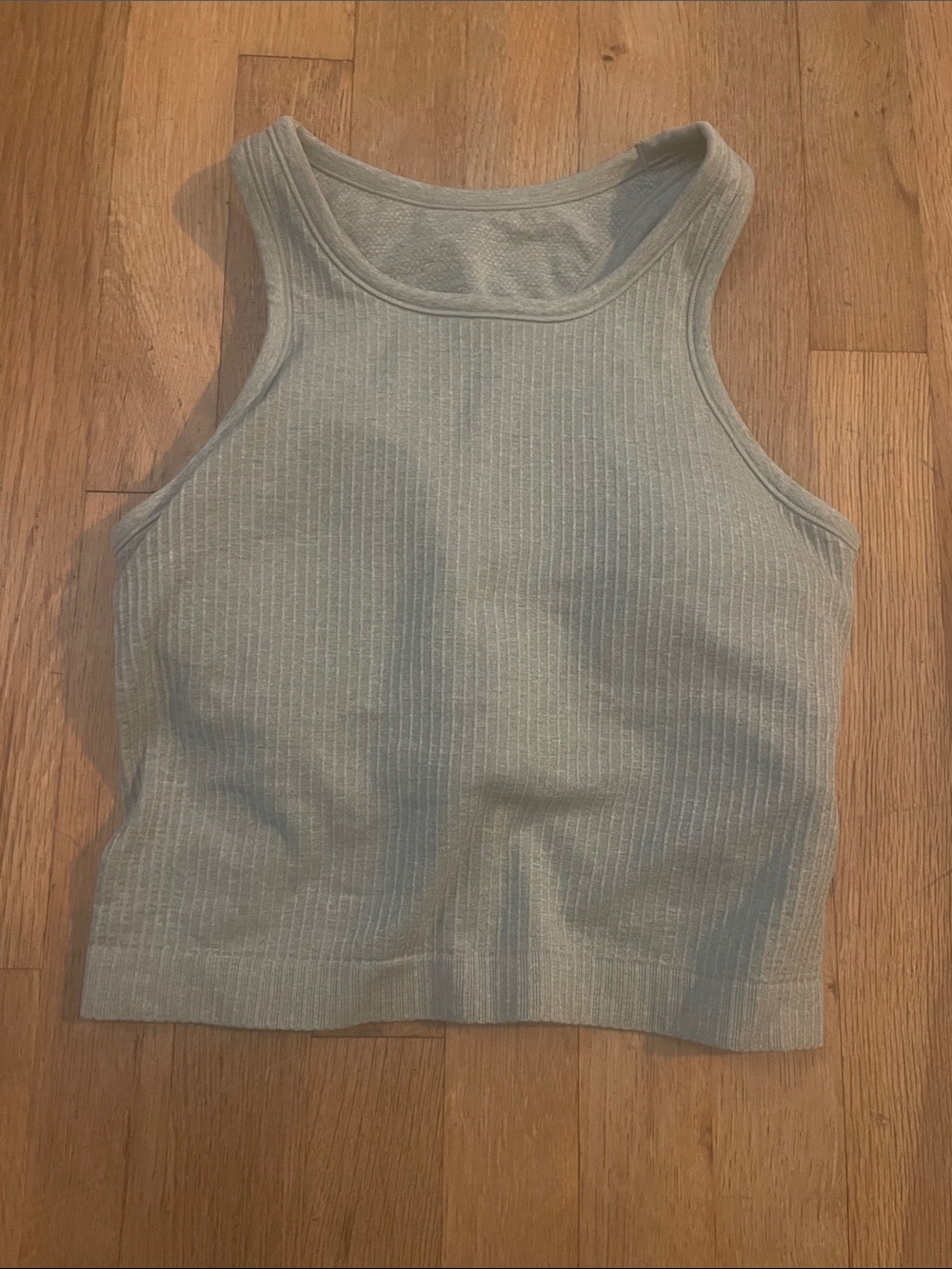CRZ YOGA Ribbed Tank Top - Sage Green